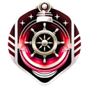 Captain's badge : Symbol of leadership and guidance. Earned by successfully leading projects and inspiring others to achieve excellence. badge